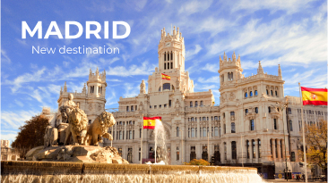 Direct flight Chisinau - Madrid with FLYONE!