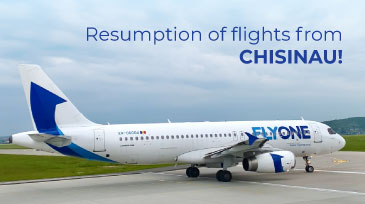 The resumption of flights to/from the Republic of Moldova!
